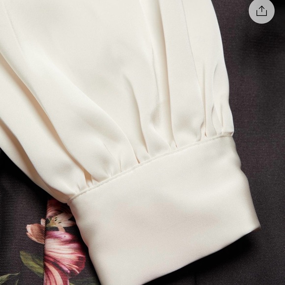 Sachin + Babi Black Maxi Skirt with Pink Floral Print and Belt - Picture 8 of 10